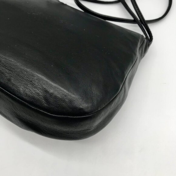 Bally Black Imitation Snake Leather Vintage Crossbody Bag - Picture 8 of 11